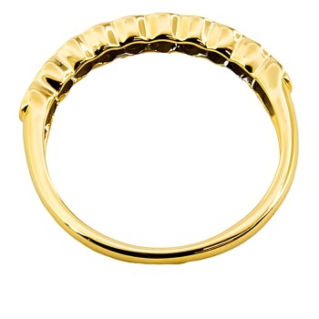 18ct gold Diamond half eternity Ring size M